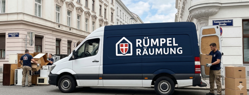 Unsere Mitarbeiter bei einer Wohnungsentrümpelung in Wien